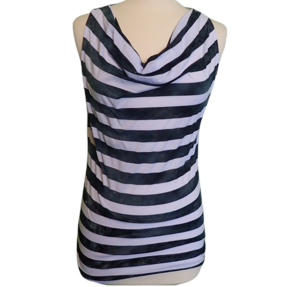 Michael MK Black & White Striped Top - Picture 6 of 11
